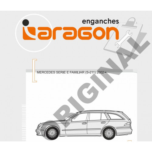 Фаркоп ARAGON на MERCEDES E-class 2003–2009 Арт. E4116AV (S211 ) (Универсал) (Быстросьемный)