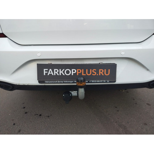 Фаркоп Motodor на Volkswagen Polo 2010- Арт. S101A (оцинкованный шар)