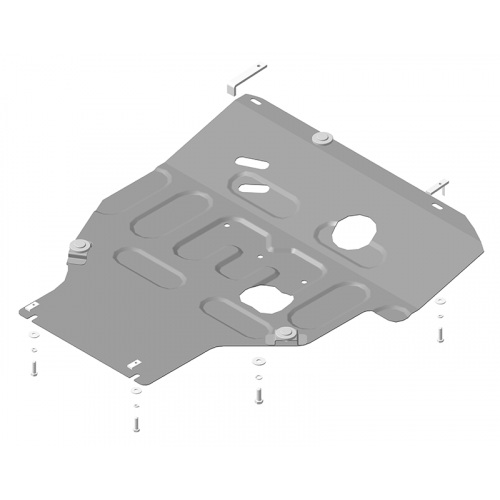 Защита Картера двигателя, КПП MOTODOR для Nissan Tiida 2006-2015, Сталь 2 мм - Арт. 71427