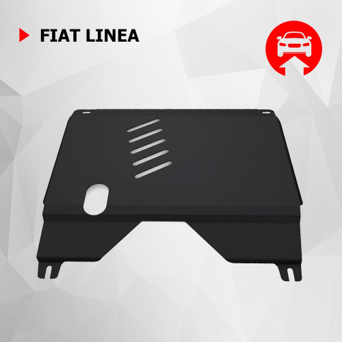 Защита Картера двигателя, КПП АвтоБроня для Fiat Linea 2007-2012 I, Сталь 45778 мм - Арт. 111.01707.1