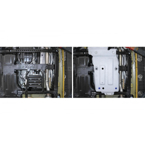Защита Картера двигателя Rival для Jeep Wrangler 2017-2021 IV JL, Алюминий 3 мм - Арт. 333.2745.1
