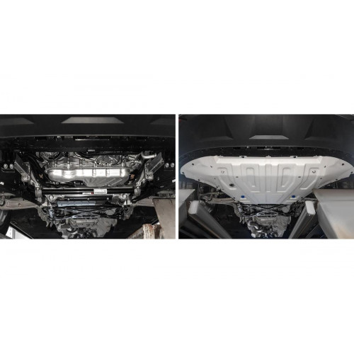 Защита Картера двигателя Rival для Volkswagen Touareg 2018-, Алюминий 3 мм - Арт. 333.5870.1