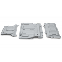 Защита Картера двигателя, КПП, Раздаточной коробки Rival для Audi A6 2018- (C8), Алюминий 3 мм - Арт. K333.0343.1